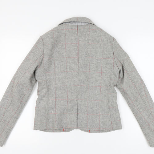 GAP Women's Grey Tweed Blazer, Size 10, Classic Fit