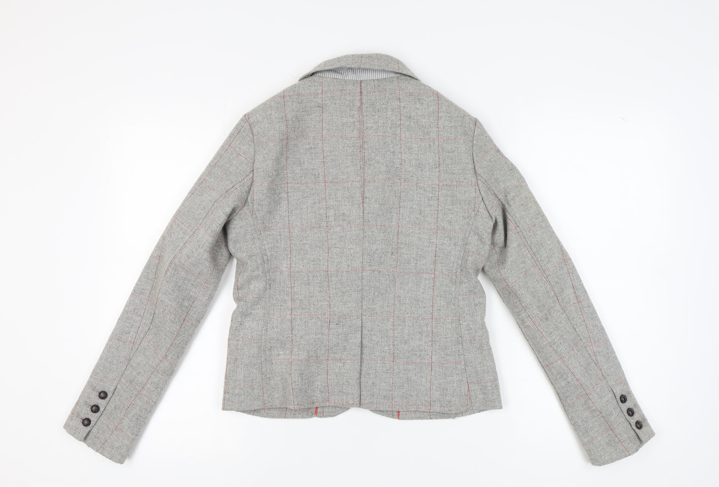 GAP Women's Grey Tweed Blazer, Size 10, Classic Fit