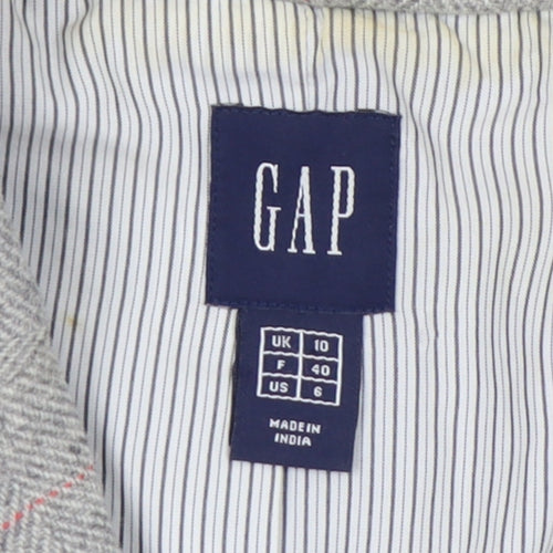 GAP Women's Grey Tweed Blazer, Size 10, Classic Fit