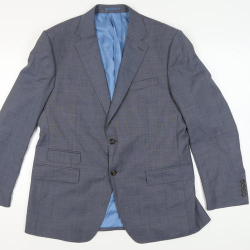 Marks and Spencer Men's Blue Wool Blazer Size 42R