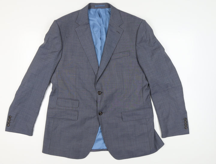 Marks and Spencer Men's Blue Wool Blazer Size 42R