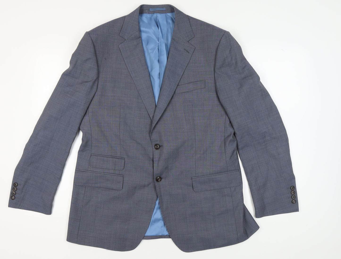 Marks and Spencer Men's Blue Wool Blazer Size 42R