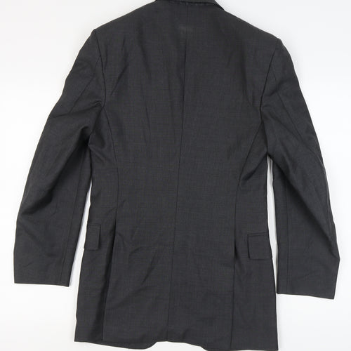 Gieves & Hawkes Grey Wool Men's Blazer 38 Regular Fit