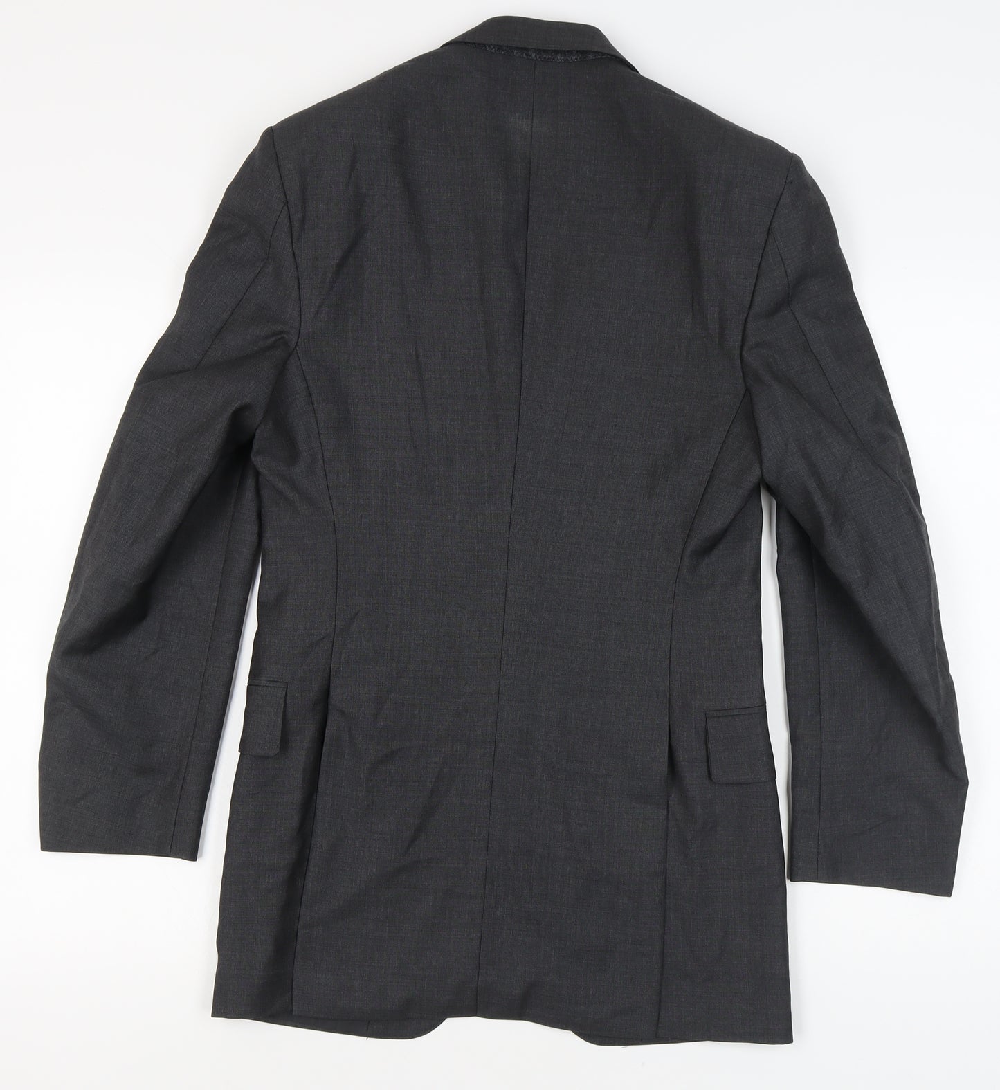 Gieves & Hawkes Grey Wool Men's Blazer 38 Regular Fit