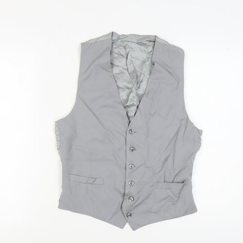 Gieves & Hawkes Grey Men's Waistcoat 40R Formal