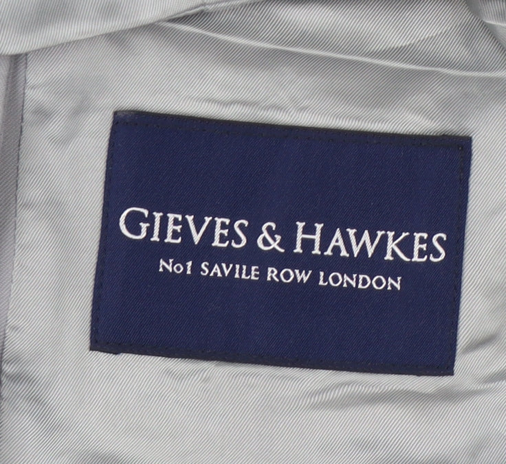 Gieves & Hawkes Grey Men's Waistcoat 40R Formal