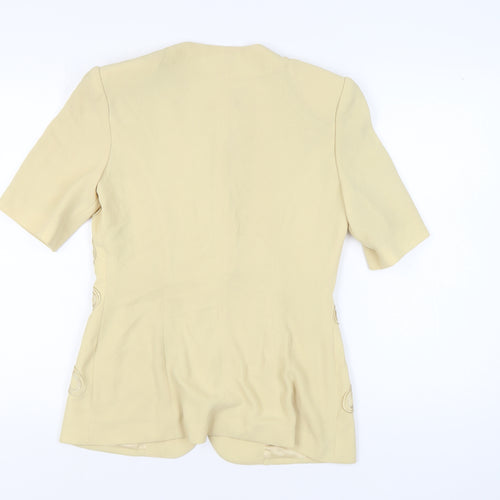 Gina Tricot Women's Beige Short Sleeve Suit Jacket