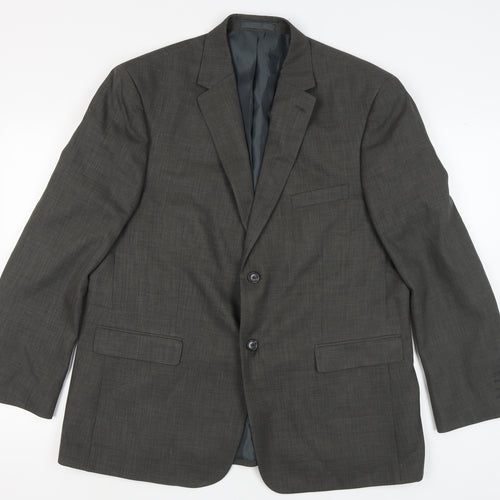 Greenwoods Men's Grey Regular Fit Blazer 46R