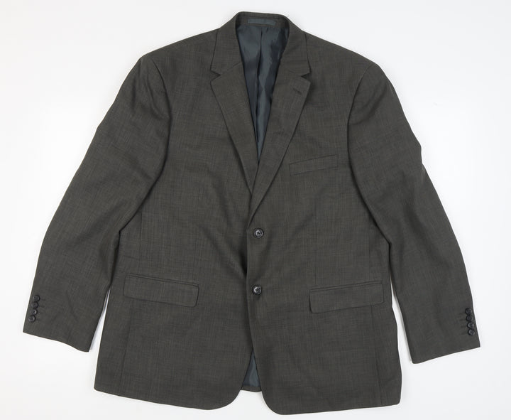 Greenwoods Men's Grey Regular Fit Blazer 46R