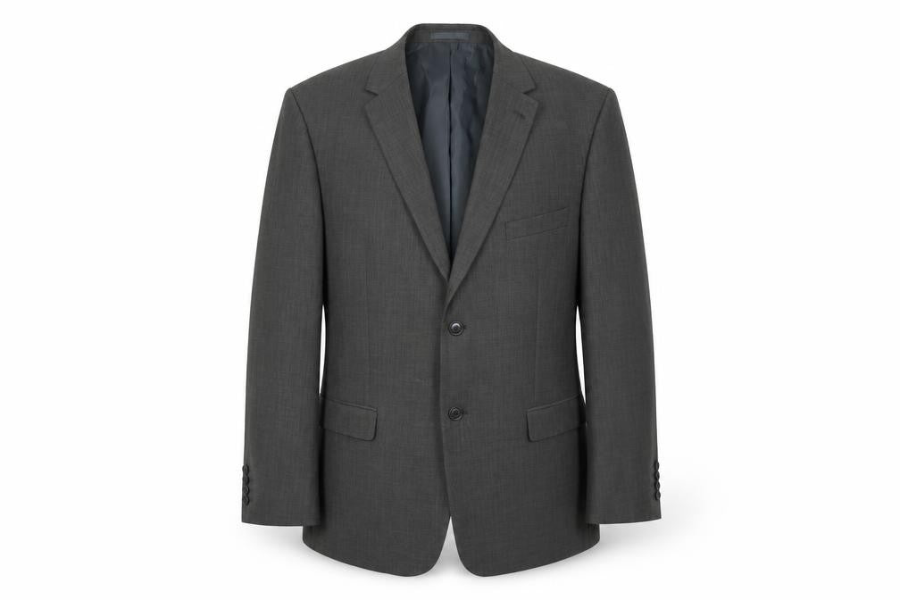 Front view of Greenwoods Men's Grey Regular Fit Blazer 46R