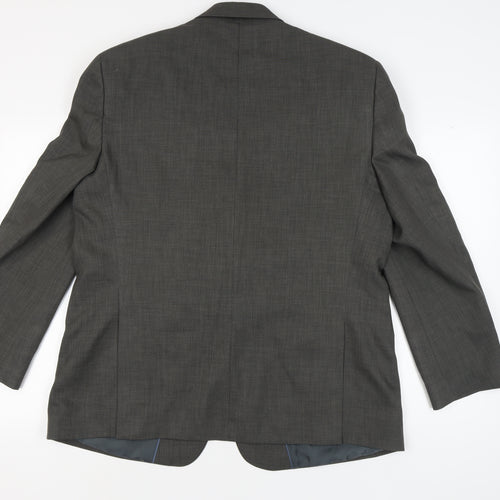 Greenwoods Men's Grey Regular Fit Blazer 46R