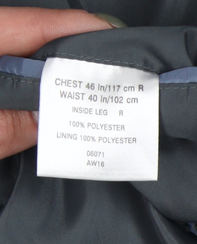 Greenwoods Men's Grey Regular Fit Blazer 46R