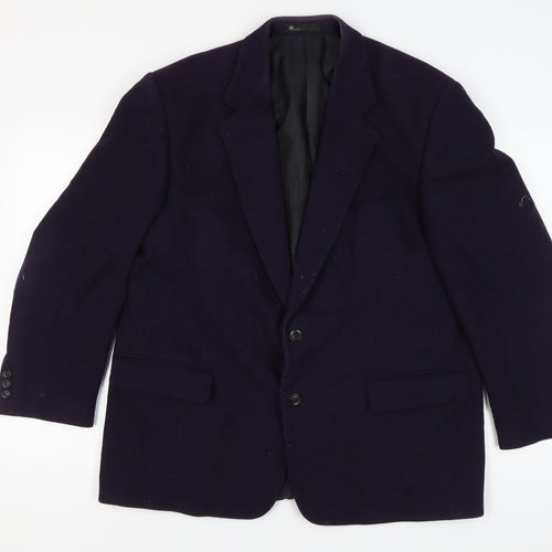 BHS Men's Purple Wool Blazer, Size 46 Regular Jacket