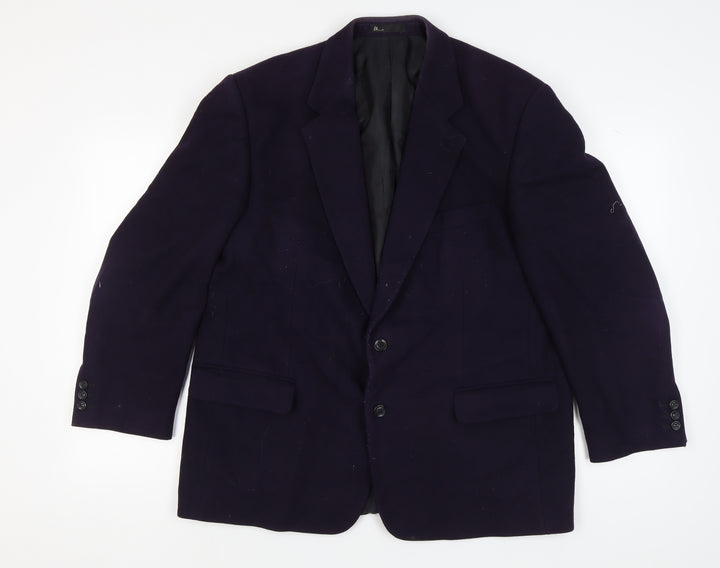 BHS Men's Purple Wool Blazer, Size 46 Regular Jacket
