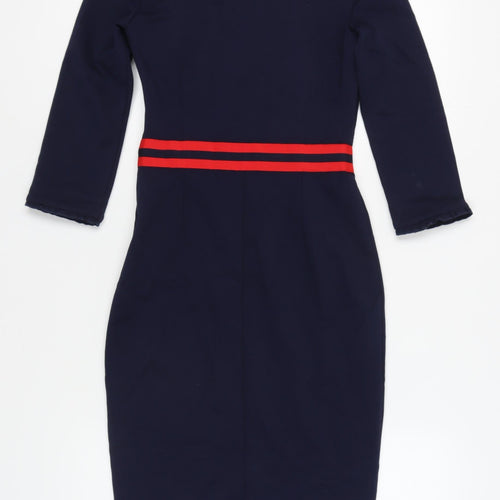 Boden Women's Blue 3/4 Sleeve Dress, Size 6