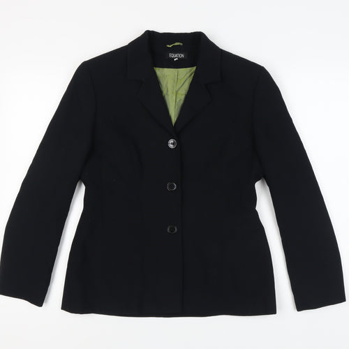 Equation Women’s Black Blazer Size 12 Business