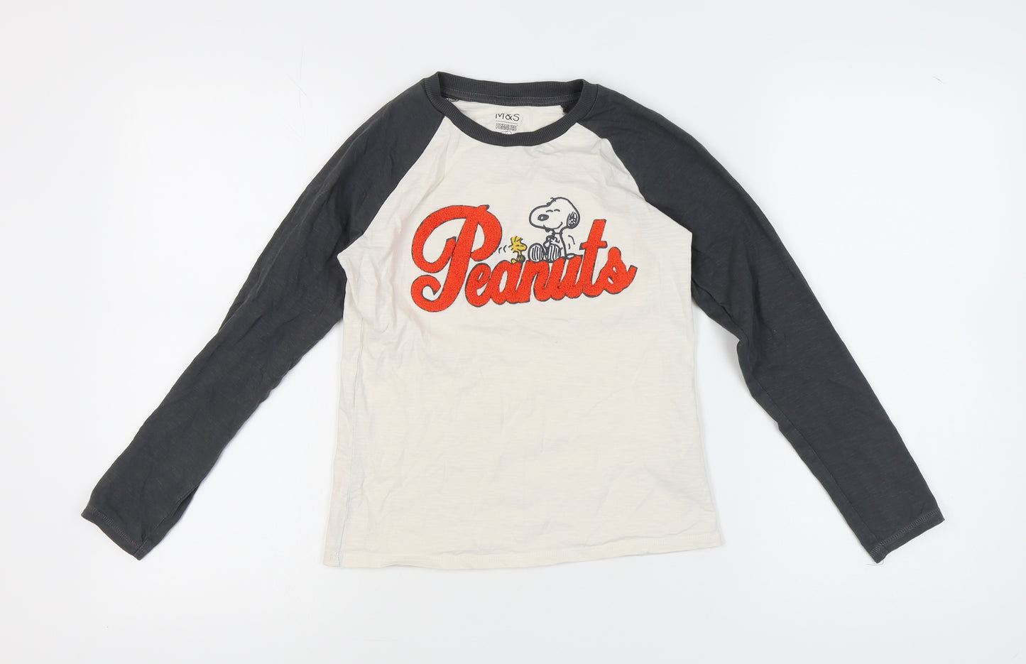 Marks and Spencer Girls Peanuts Graphic Long Sleeve T-Shirt 11-12