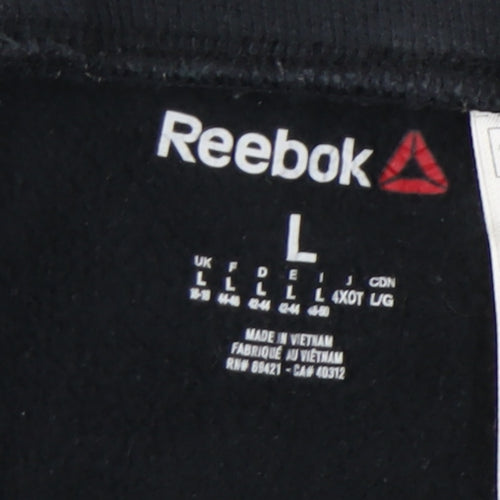 Reebok Men's Black Jogger Trousers L Elastic Waist