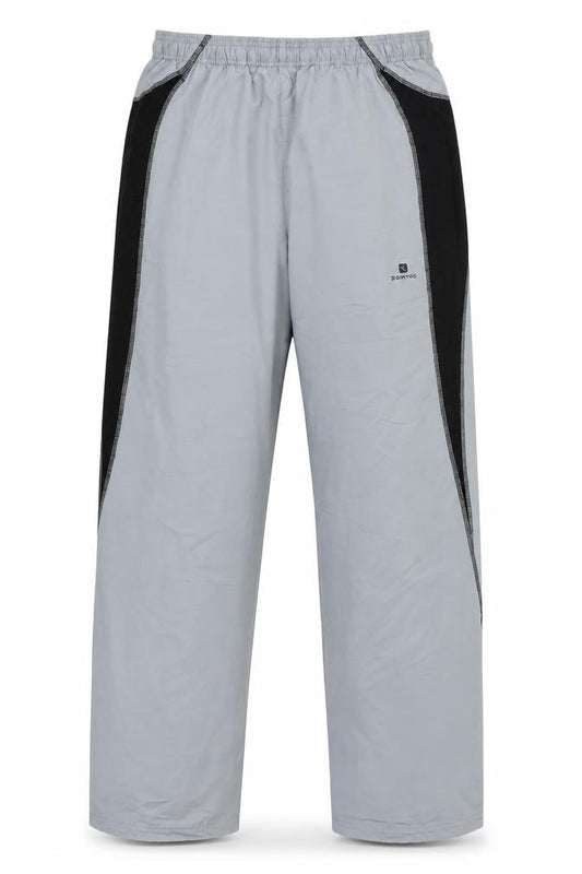 Front view of Domyos Men's Grey Track Pants M - Gym Activewear
