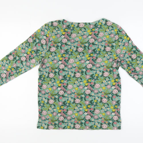 Cotton Traders Women's Floral Top, Size 14, V-Neck