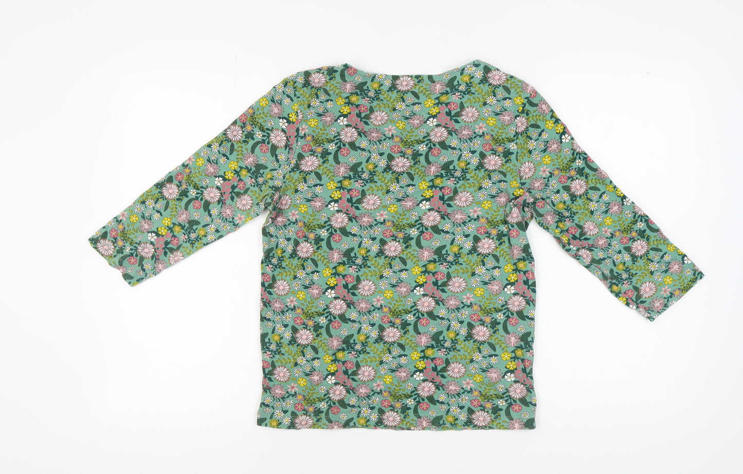 Cotton Traders Women's Floral Top, Size 14, V-Neck