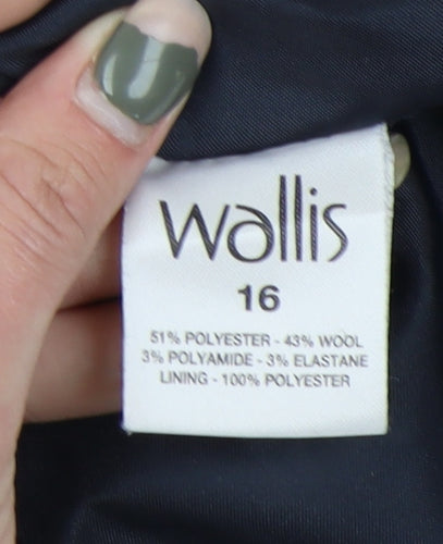 Wallis Women’s Black Petite Blazer Size 16