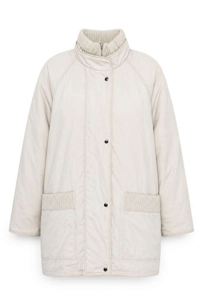 Rossetti Women's Beige Long Parka Jacket, Size 14