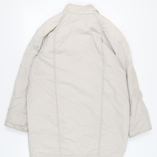 Rossetti Women's Beige Long Parka Jacket, Size 14