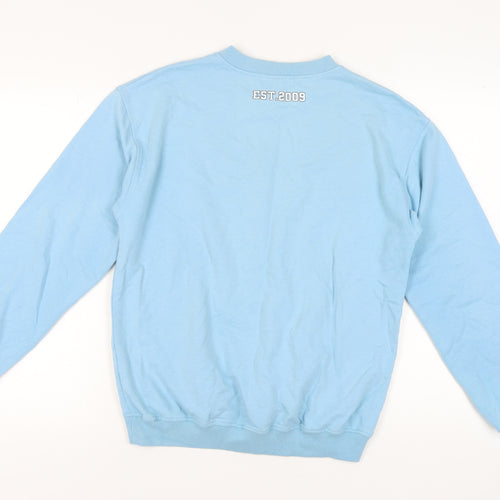 Missguided Women's Blue Sweatshirt Size 8 Logo