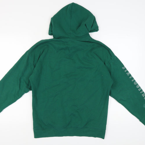 H&M Green Pullover Hoodie Unisex XS