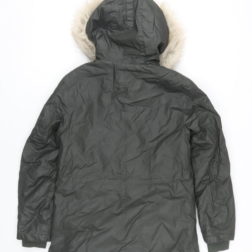 Marks & Spencer Women's Green Parka Coat Size 8