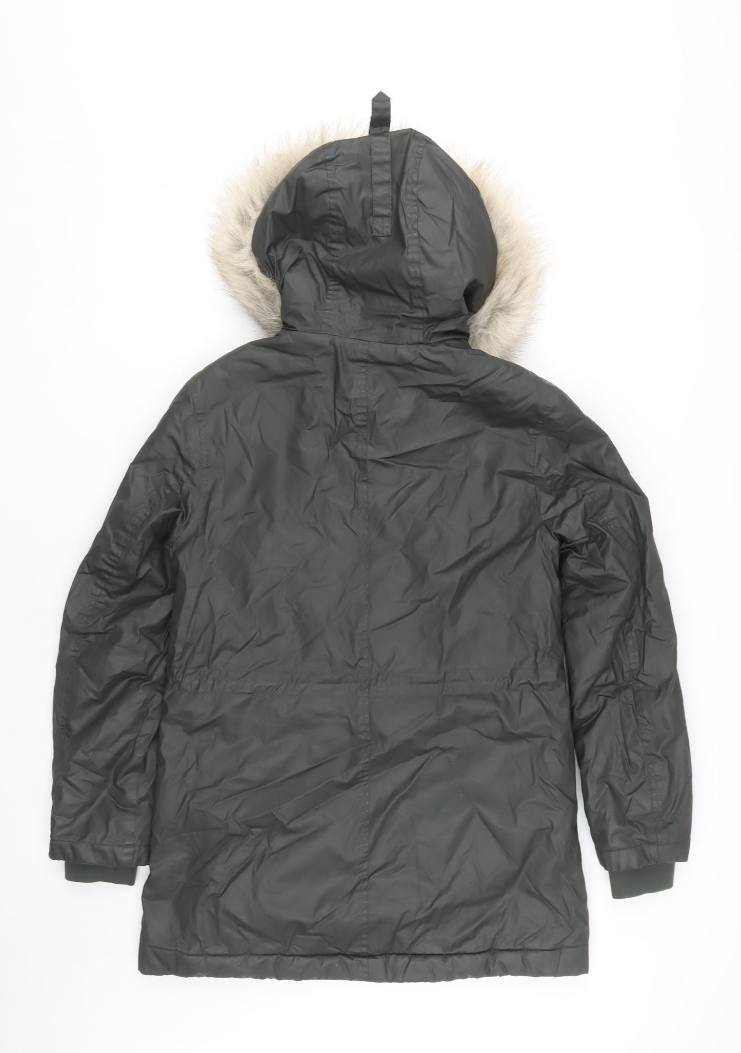 Marks & Spencer Women's Green Parka Coat Size 8