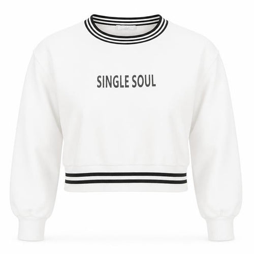Mango Women White XS Pullover Sweatshirt with Logo