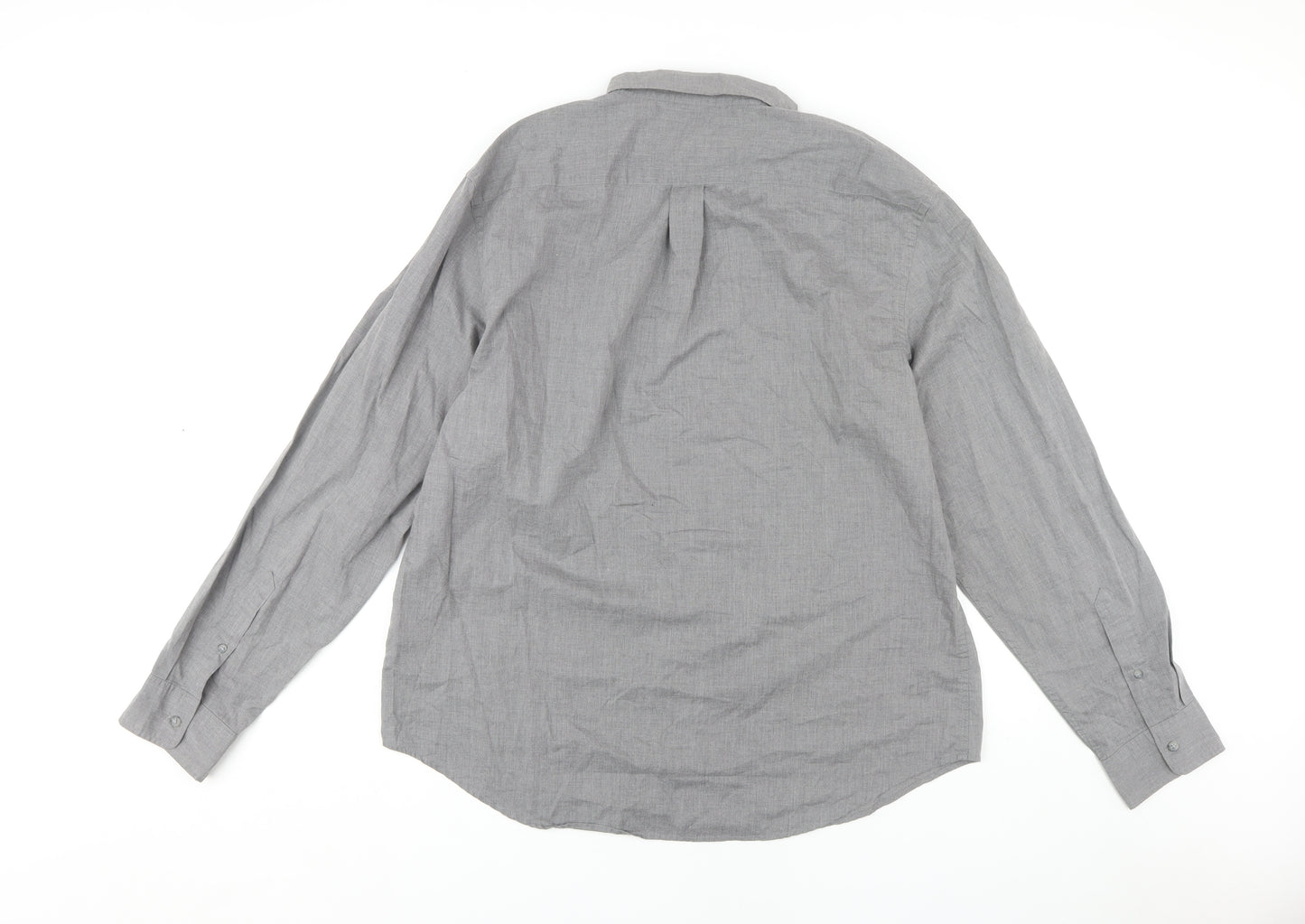Old Navy Men's Grey Slim Fit Shirt XL Casual