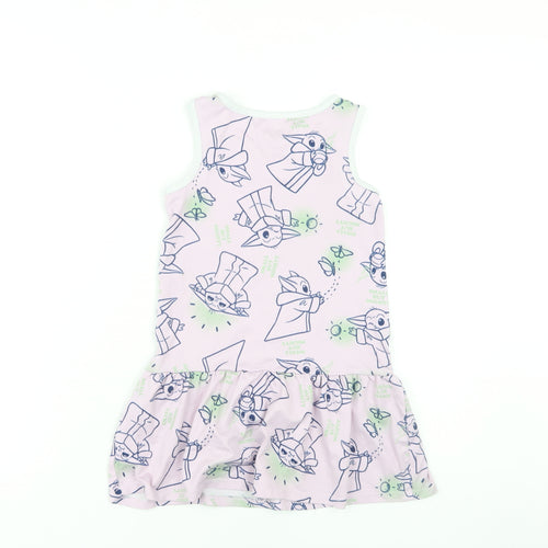 Star Wars Girls Pink Cartoon Tank Dress - 4-5 Years