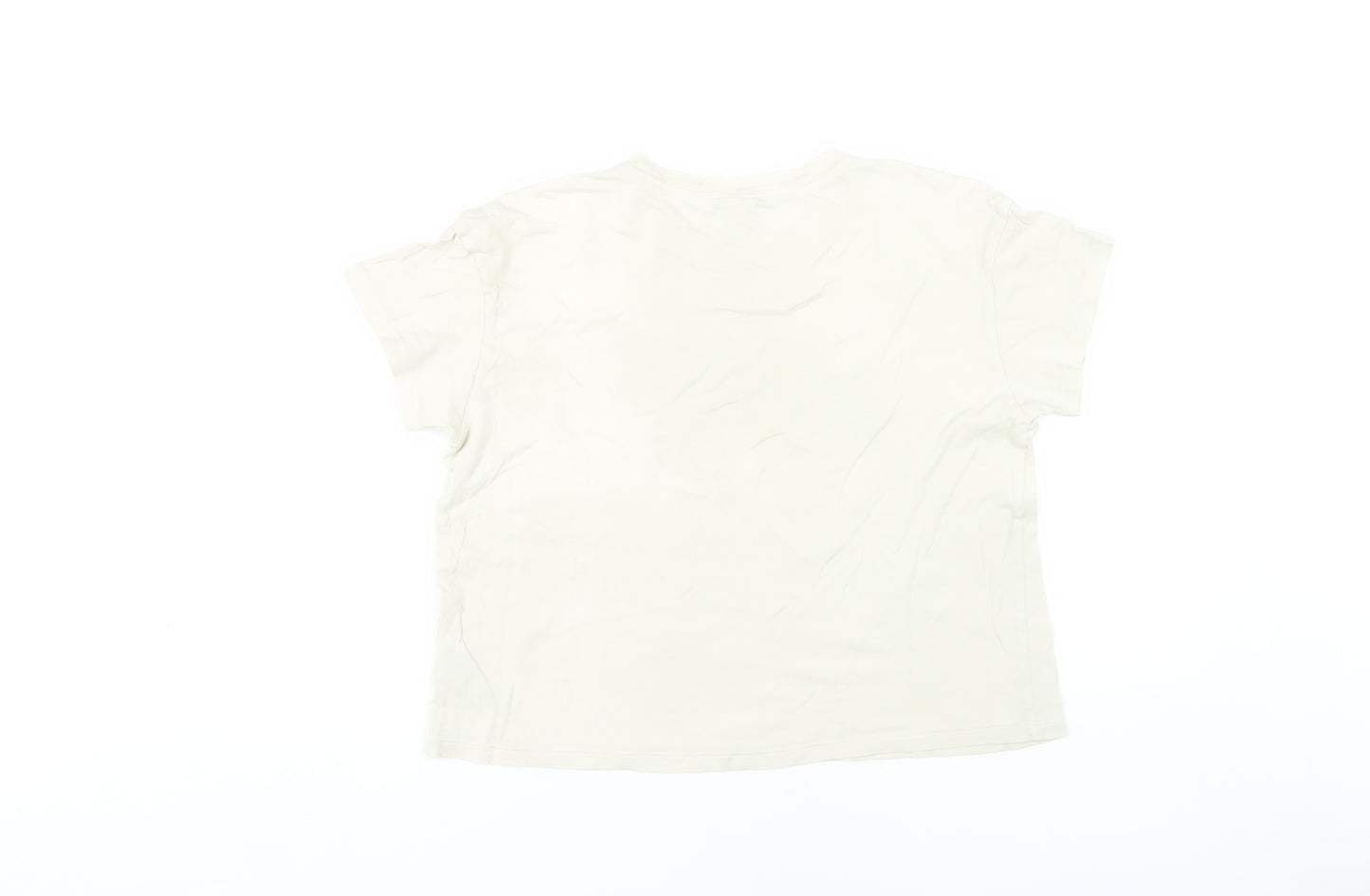 Old Navy Women's XS White Basic T-Shirt, Casual Style