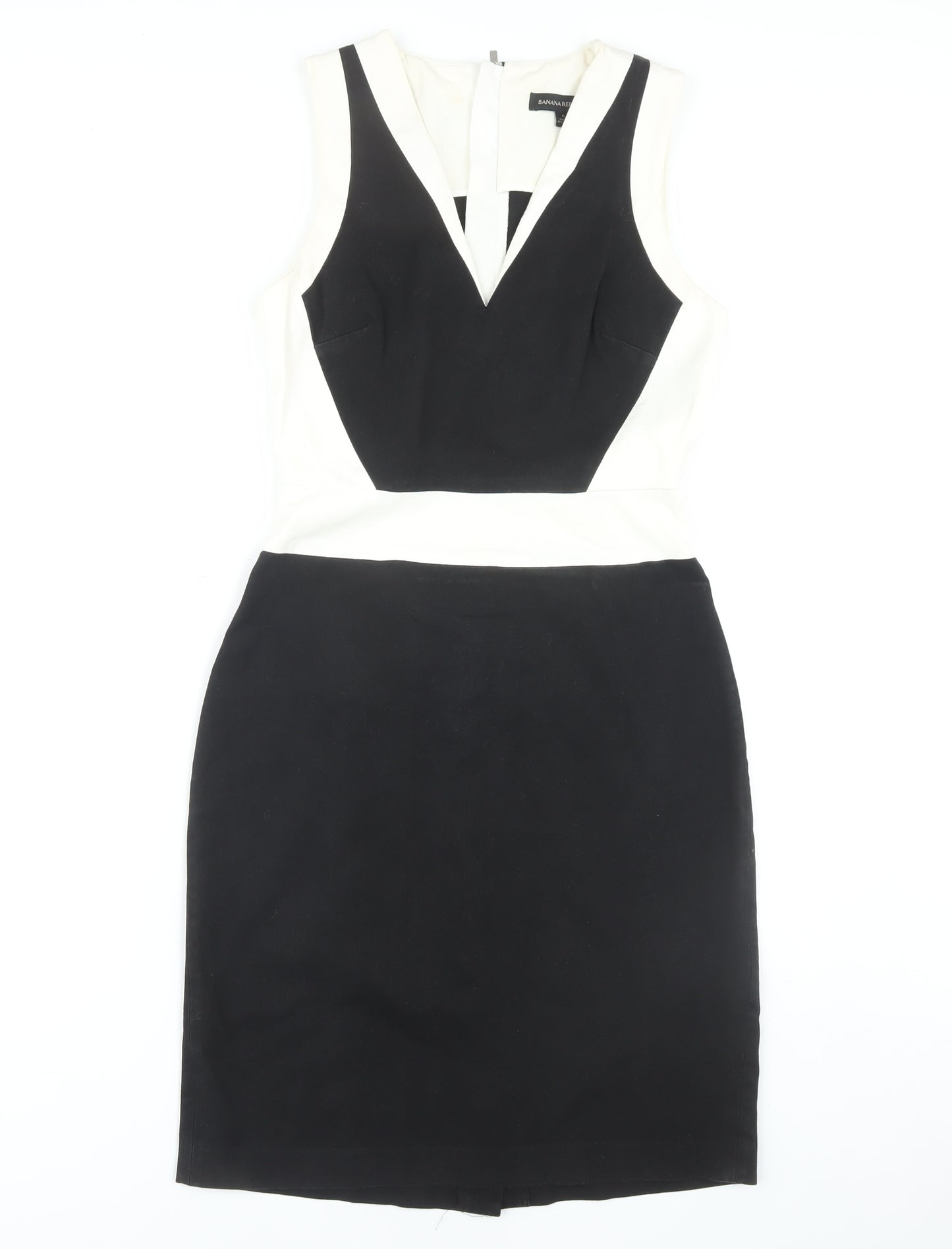 Banana Republic Women's Black Ivory Sheath Dress Size 6