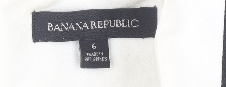 Banana Republic Women's Black Ivory Sheath Dress Size 6