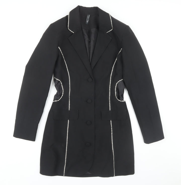 AsYou Women's Black Jacket Dress, Size 8, Party Style