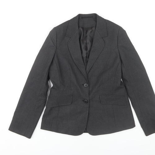Clubclass Women's Black Blazer Size 10 Formal