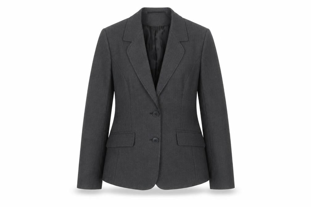 Front view of Clubclass Women's Black Blazer, size 10, Formal