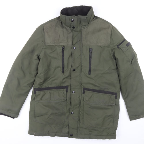 Jack & Jones Men's Green Military Jacket M