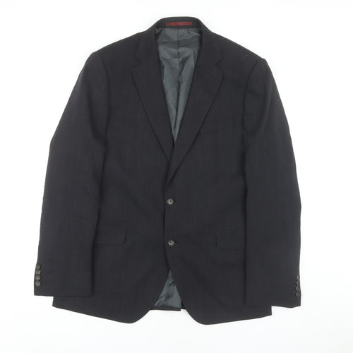 Marks and Spencer Men's Grey Blazer, Size 42, Regular Fit
