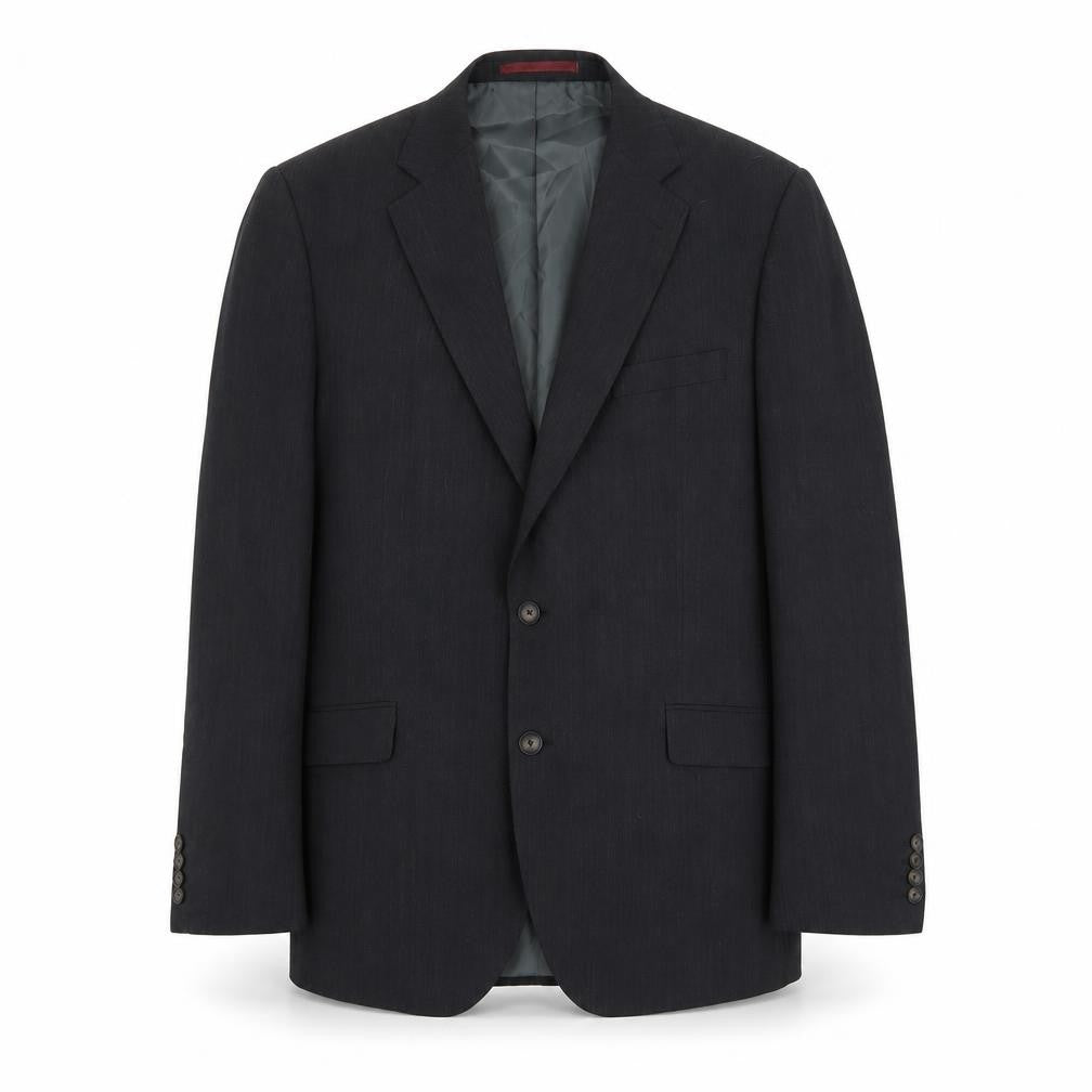 Front view of Marks & Spencer Men's Grey Blazer, size 42, Regular Fit