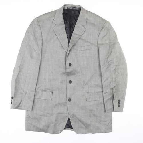 Andrew Fezza Grey Men's 42L Blazer Jacket