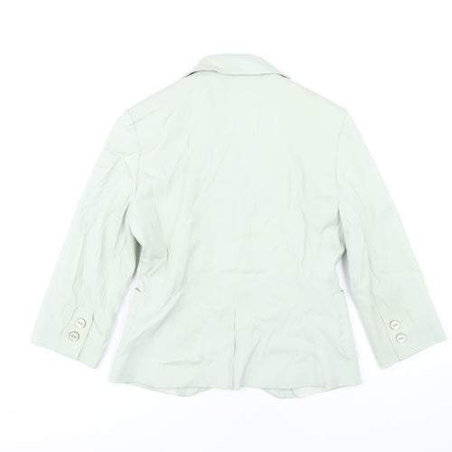 Topshop Women’s Green Blazer, Size 10, Casual, Lined