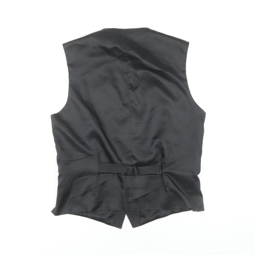 Racing Green Men's Grey Waistcoat, 40R Chest, Formal