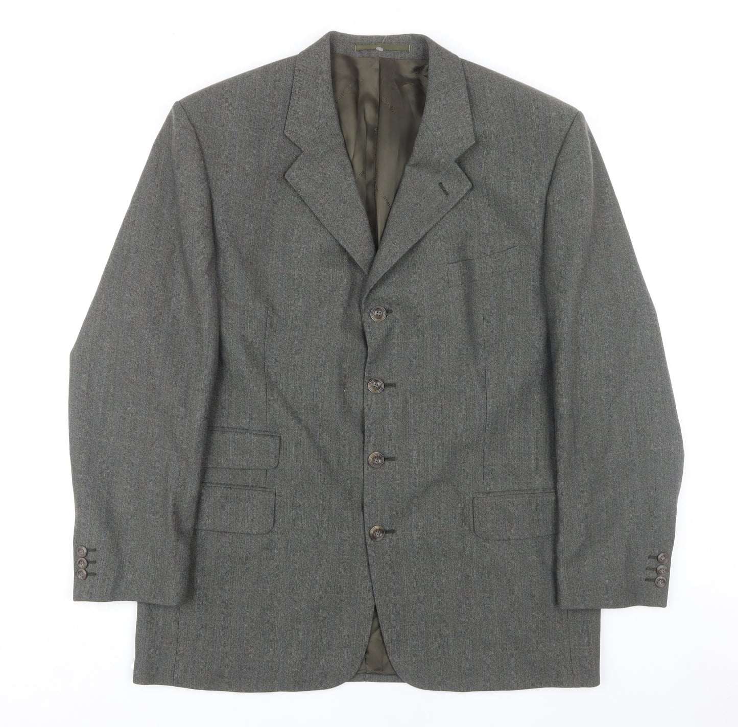 Pierre Cardin Men's Grey Wool Blazer, 44R, Formal Jacket