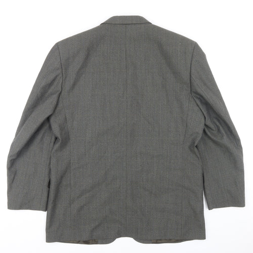 Pierre Cardin Men's Grey Wool Blazer, 44R, Formal Jacket