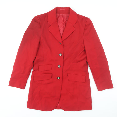 Definitions Women's Red Wool Blazer Size 10